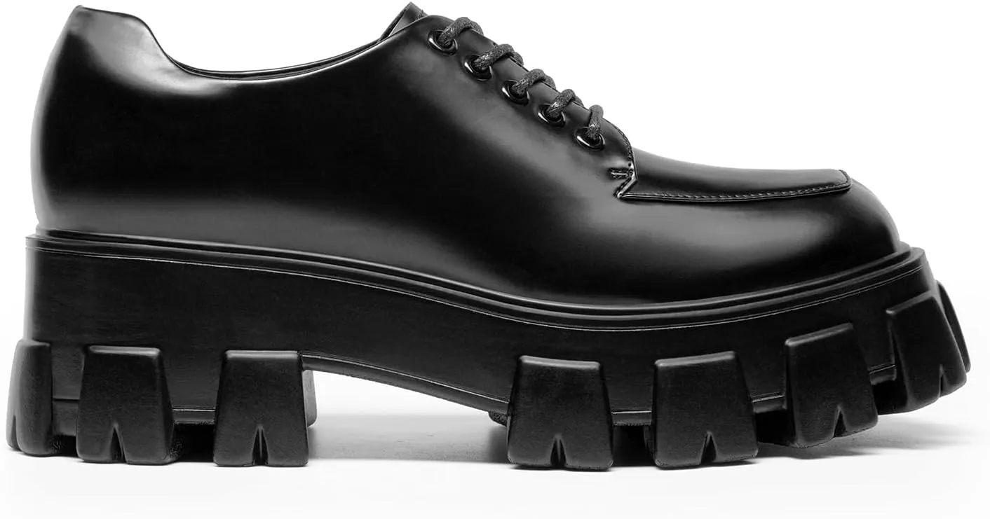 DREAM PAIRS Women's Platform Oxford Chunky Lace Up Lug Sole Comfort Business Work Dress Shoes