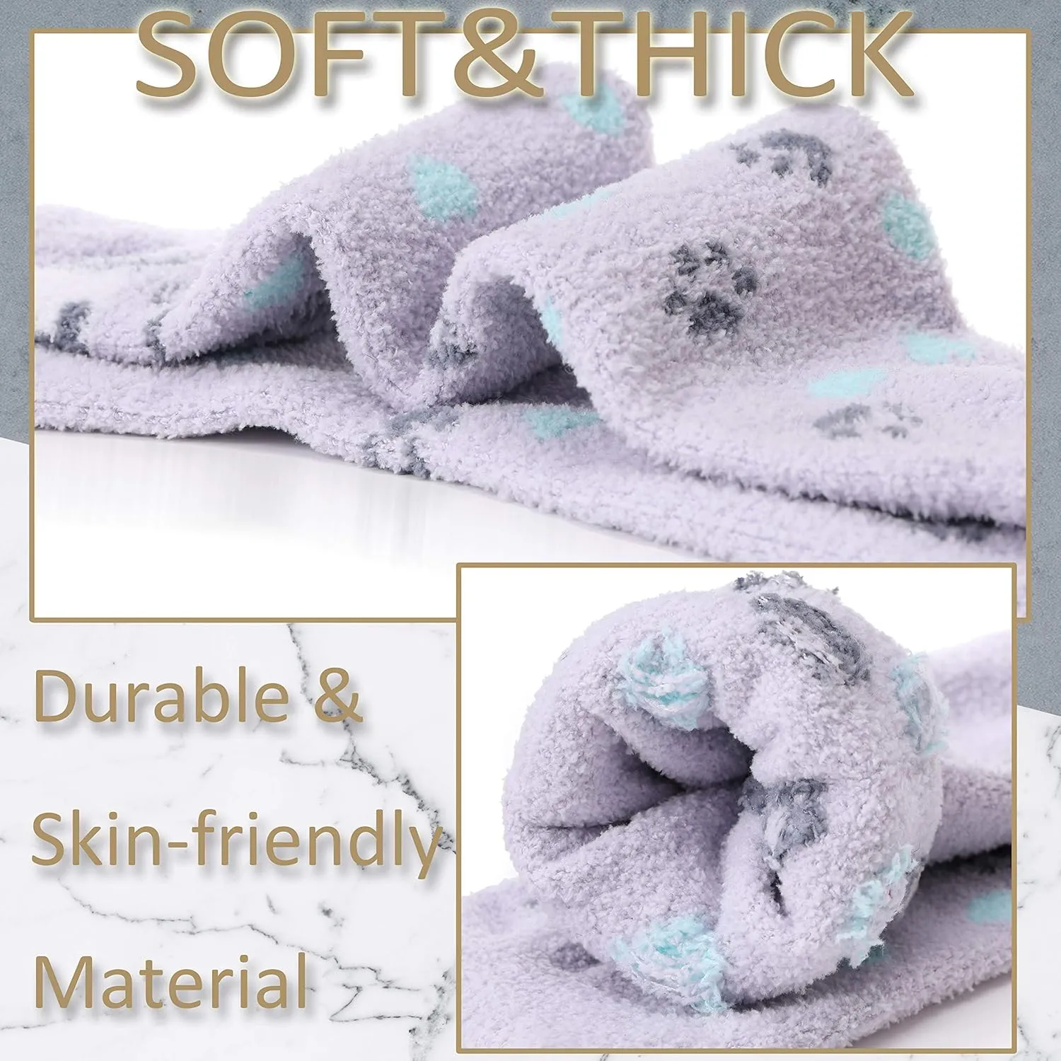 EBMORE Womens Fuzzy Socks Slipper Soft Cabin Plush Warm Fluffy Winter Sleep Cozy Adult Socks