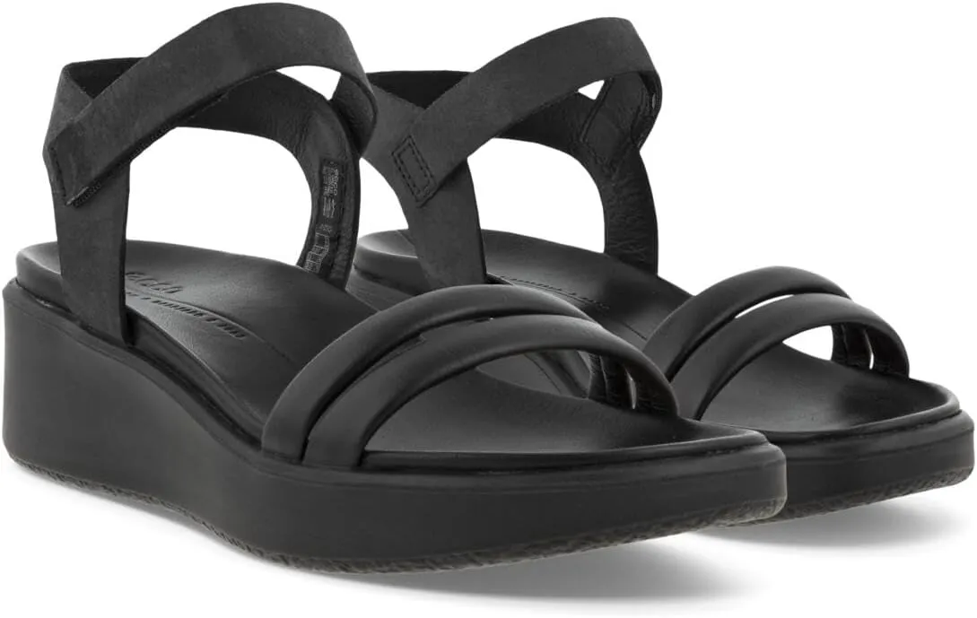 ECCO Women's Flowt Luxery Wedge Ankle Strap Sandal