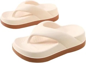 Epsion Women's Cloud Flip Flops Sandals Platform Slide Casual Beach Thong Sandals Walking Non-slip Slipper Shoes Outdoor
