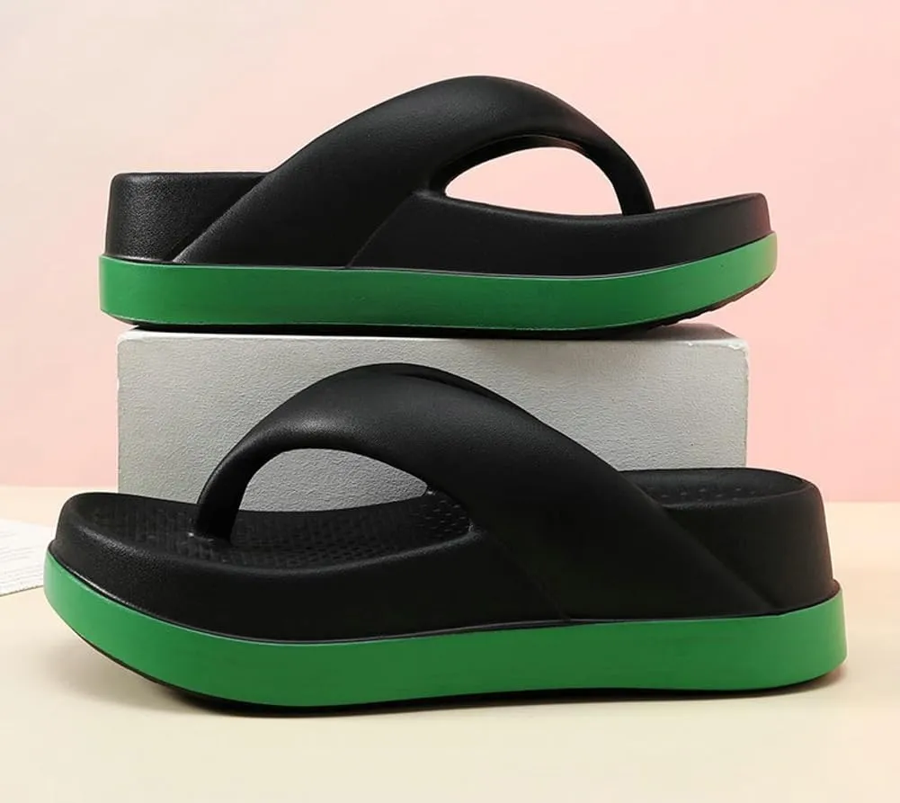 Epsion Women's Cloud Flip Flops Sandals Platform Slide Casual Beach Thong Sandals Walking Non-slip Slipper Shoes Outdoor