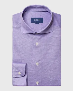 ETON 10000264274 VIOLET SLIM SC PIQUE SHIRT