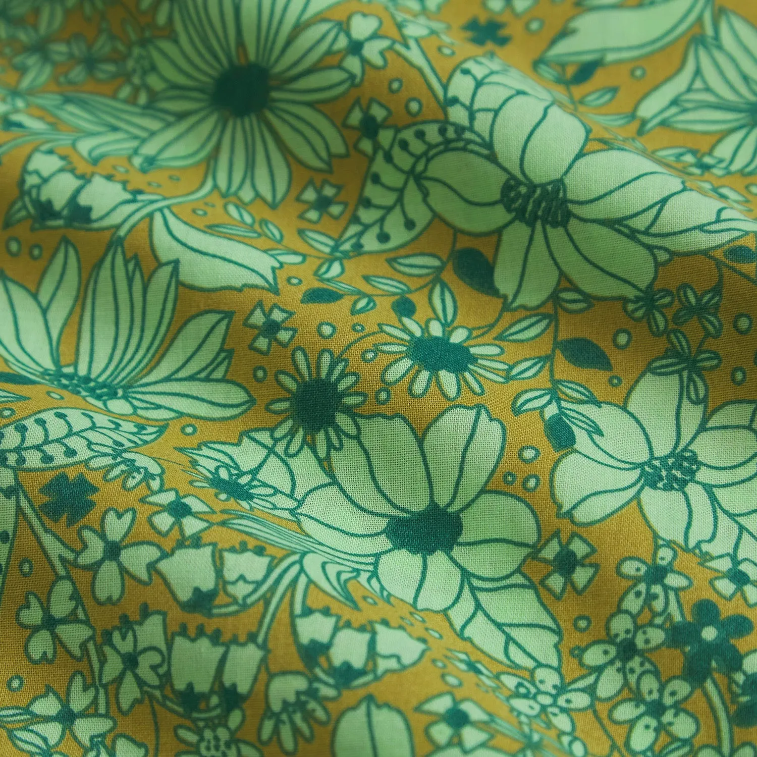 Evette Cotton Flat Sheet - Olive
