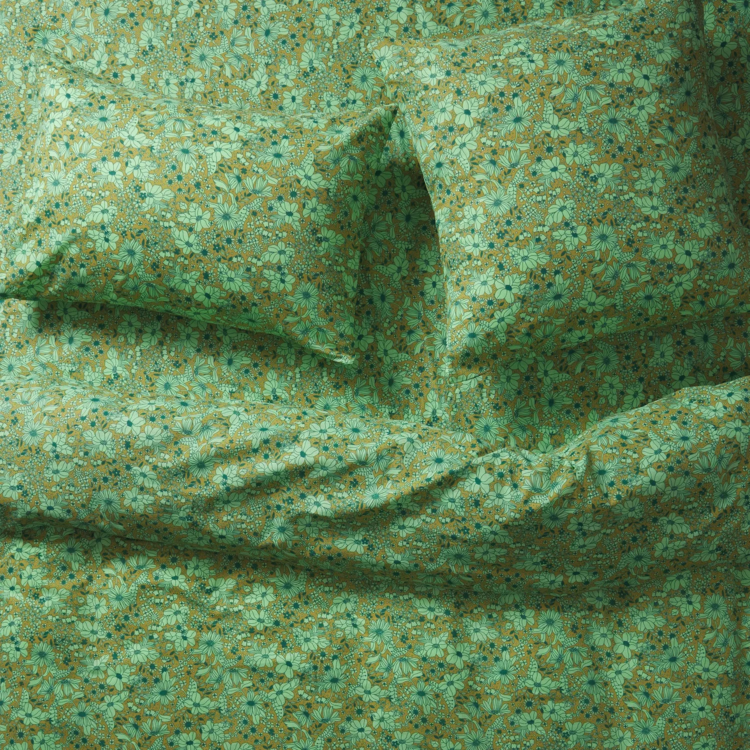 Evette Cotton Flat Sheet - Olive