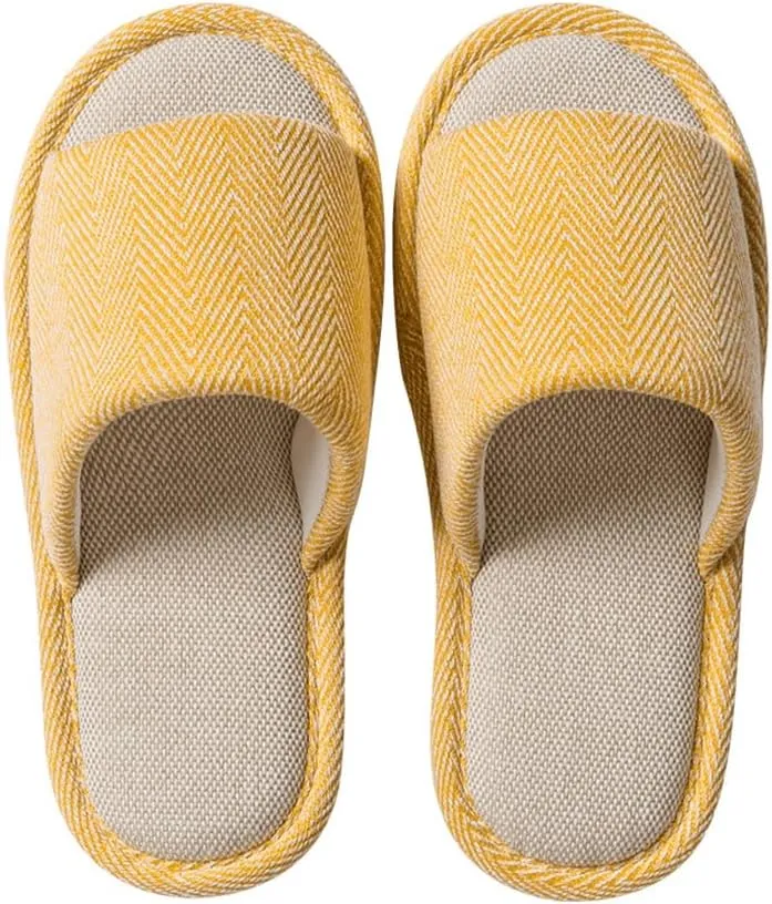 Fabric Slippers Indoor and Outdoor Slippers, Non-Slip Four Seasons Soft Bottom Slippers, Couple Slippers Men and Women Slippers