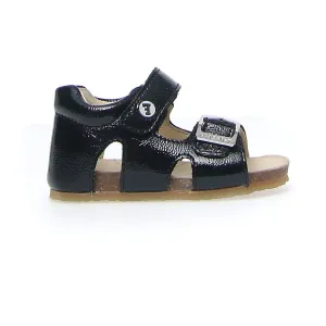 FALCOTTO BEA GIRL FIRST WALKER SANDAL BLACK PATENT