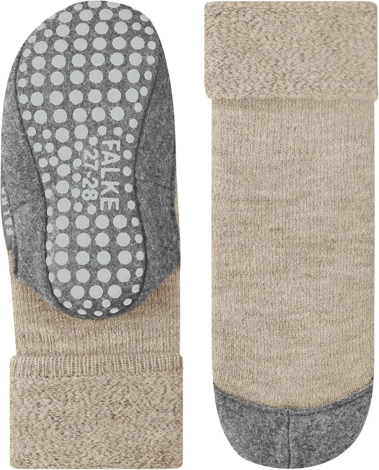 FALKE Unisex Kids Cosyshoe Slipper Socks, Merino Wool, Grips, 1 Pair