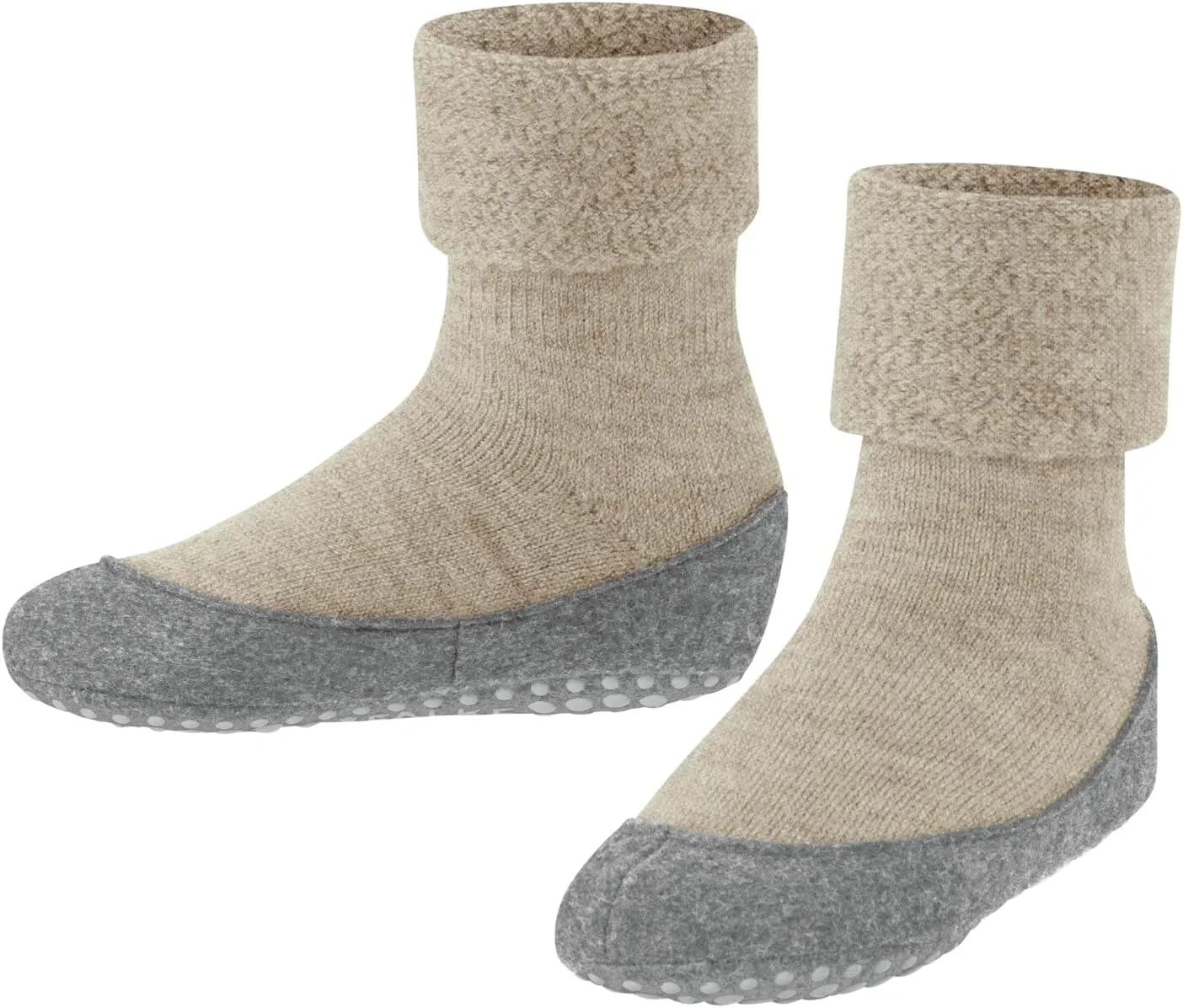 FALKE Unisex Kids Cosyshoe Slipper Socks, Merino Wool, Grips, 1 Pair