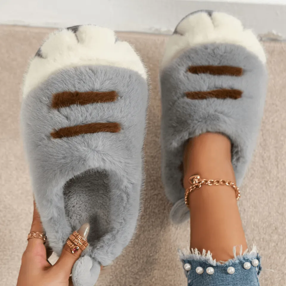 Feline Paws Cozy Slippers – Soft, Warm, and Perfect for Cat Lovers