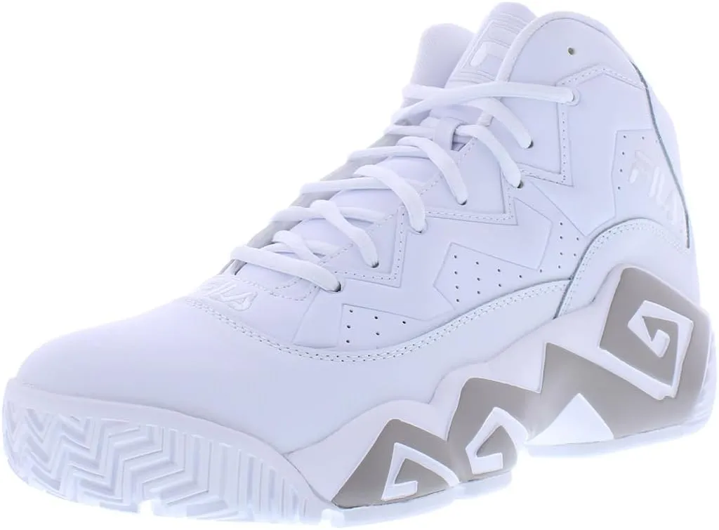 Fila MB Athletic Sneaker Men's Basketball 13 D(M) US White-White-Atmosphere