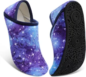 Fires Womens Mens Slippers with Rubber Sole Soft-Lightweight House Slipper Socks Around House Shoes Non Slip Indoor/Outdoor
