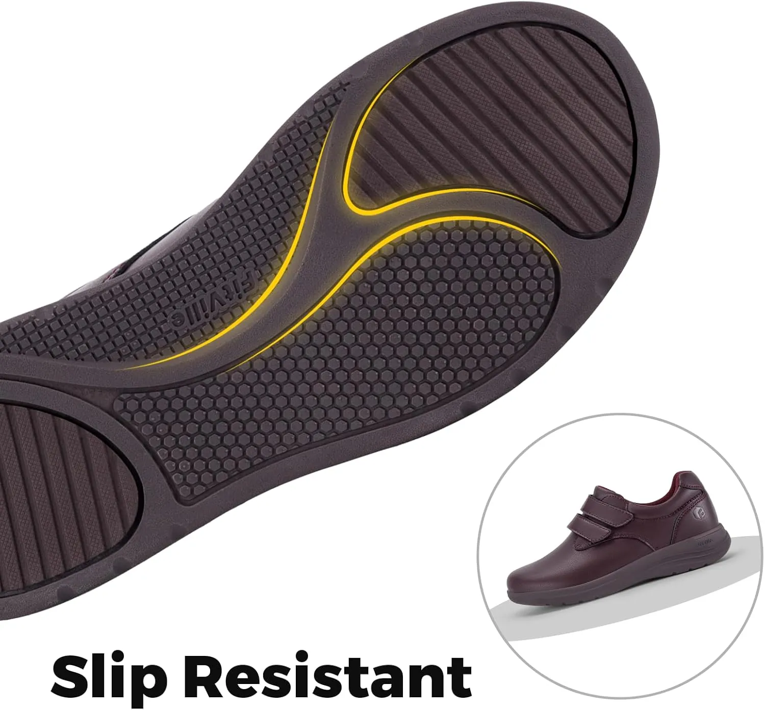 FitVille Wide Diabetic Walking Shoes for Women, Dress Casual Comfortable Leather Oxford Shoes for All-Day Comfort