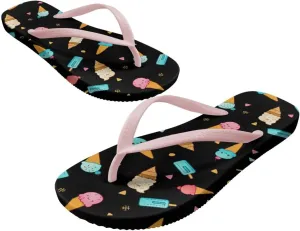 Flip Flops for Women Floral Printed Footwear Flats Sandals Lightweight Sandal Summer Beach Slides SizeUS 5-9