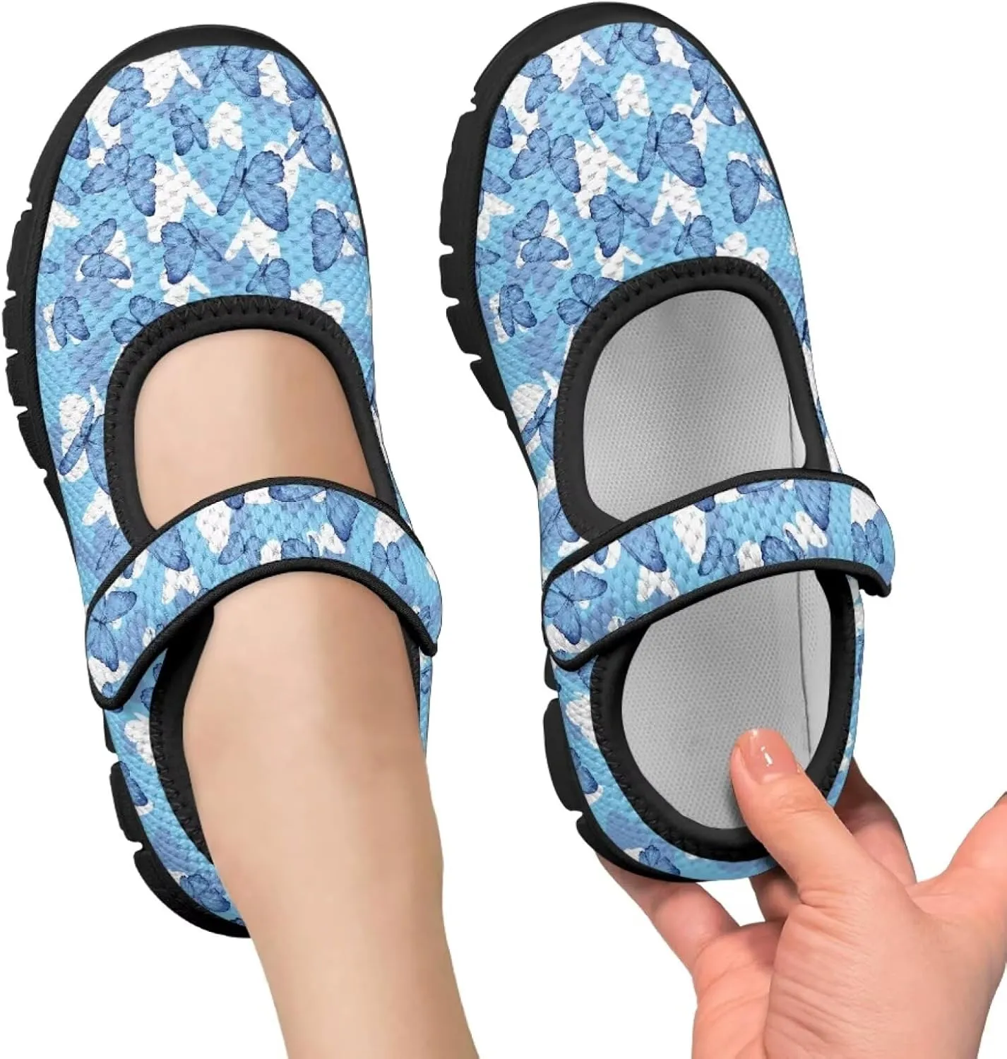 Forchrinse Funny Dachshund Print Girls Mary Jane Flats Comfort Wide Dressy Shoes for Kids/Toddler Sneakers Breathable School Shoes Size 11-2.5