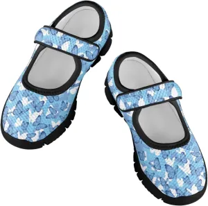 Forchrinse Funny Dachshund Print Girls Mary Jane Flats Comfort Wide Dressy Shoes for Kids/Toddler Sneakers Breathable School Shoes Size 11-2.5