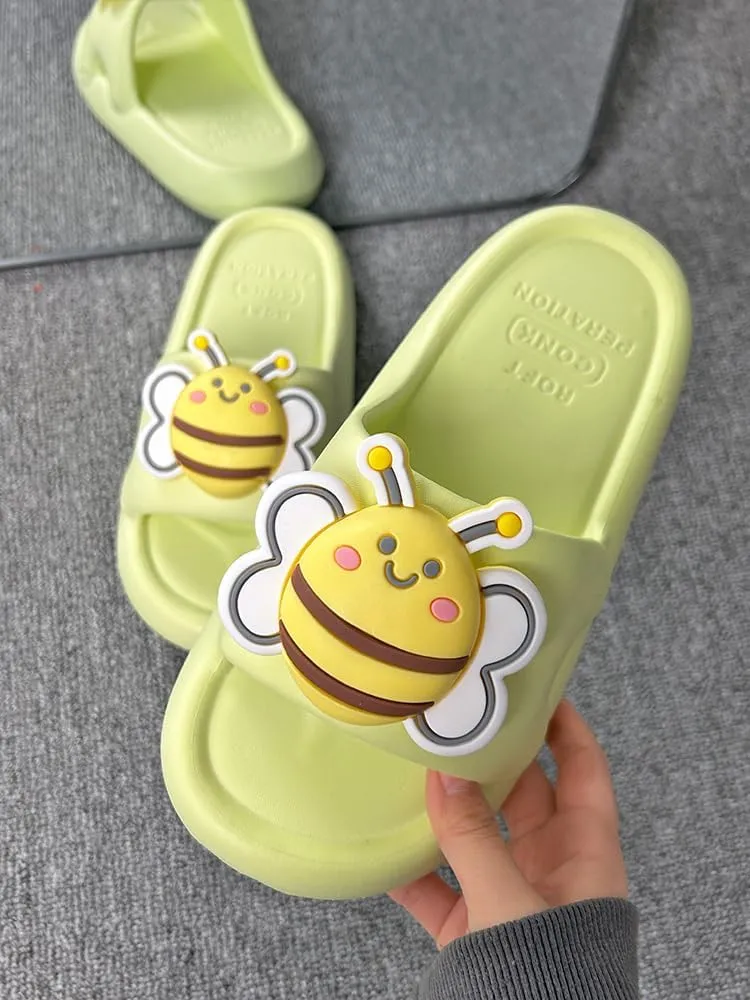 FoRes Multi Colored Cute Kawaii Bumble Bee Pillow Slipper Cloud Slides Non-Slip Summer Slipper