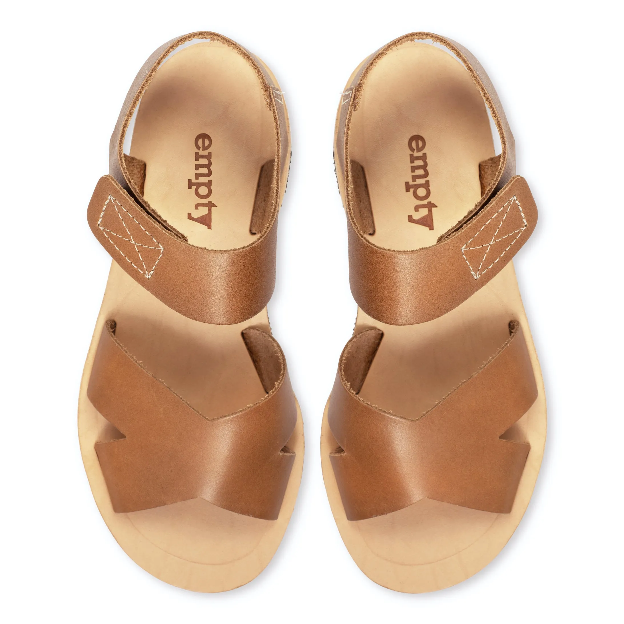 Frances Leather Sandal - Light Brown