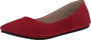 French Sole Sloop Scarlet Red Suede 6 M