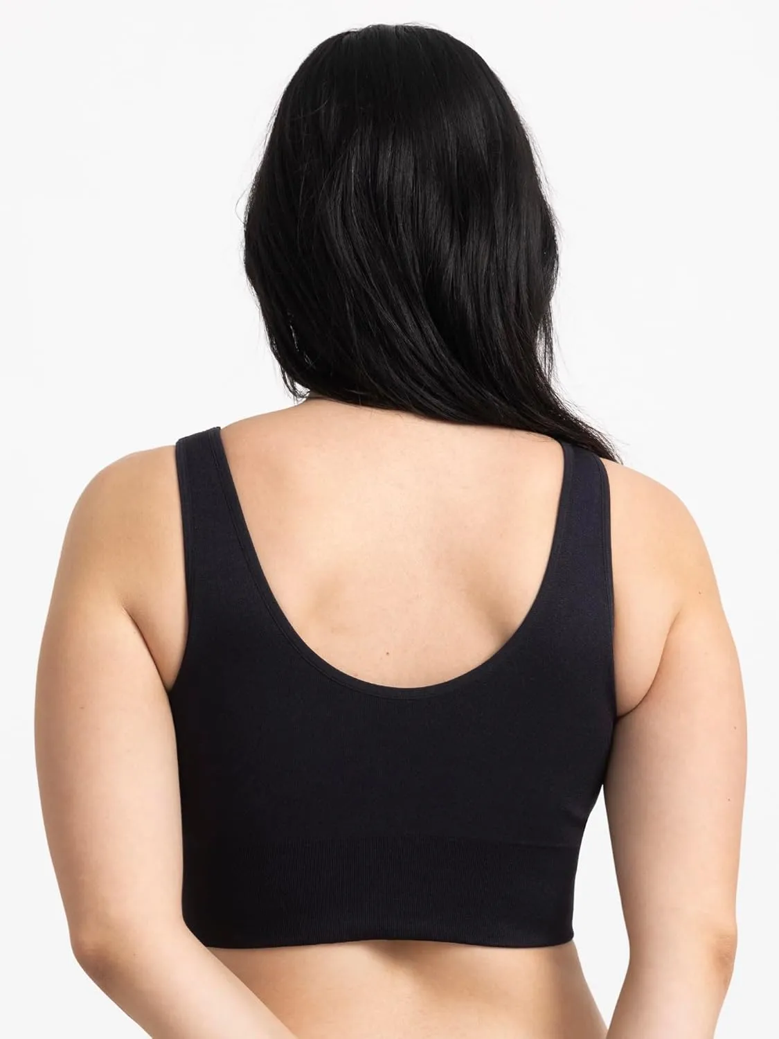 Fruit of the Loom Women's 360 Stretch Longline Sport, Comfortable Wireless Bras, Seamless Full-Coverage for a Natural Shape