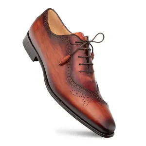 Gasset Wing Tip Oxford-Cognac Rust | Mezlan