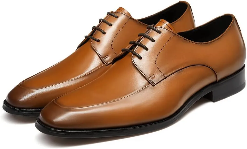 GIFENNSE Mens Oxford Shoes Leather Dress Shoes for Men