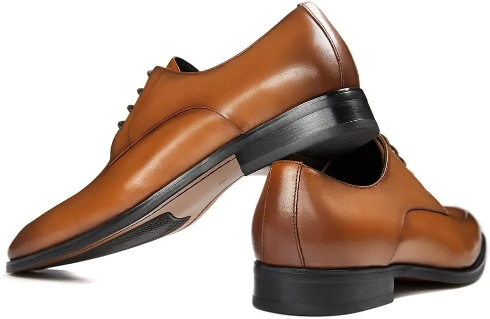 GIFENNSE Mens Oxford Shoes Leather Dress Shoes for Men