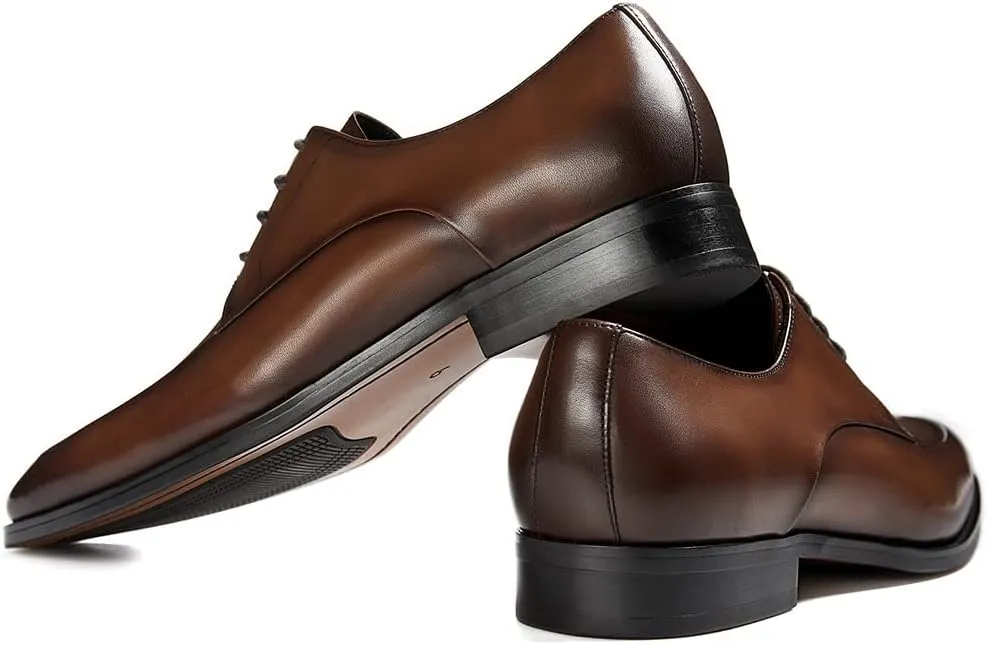 GIFENNSE Mens Oxford Shoes Leather Dress Shoes for Men