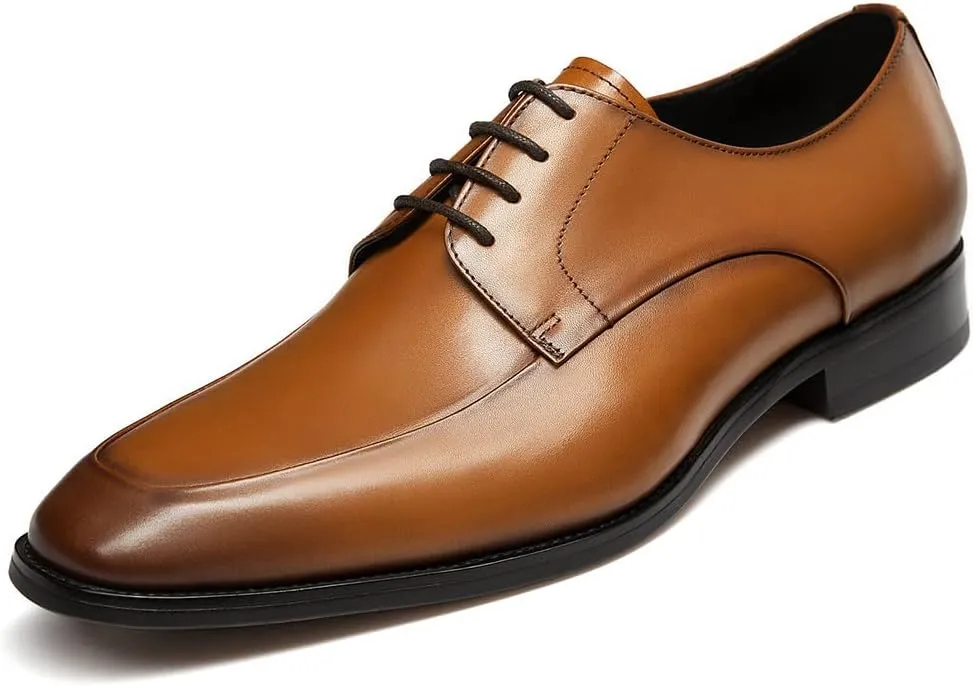 GIFENNSE Mens Oxford Shoes Leather Dress Shoes for Men