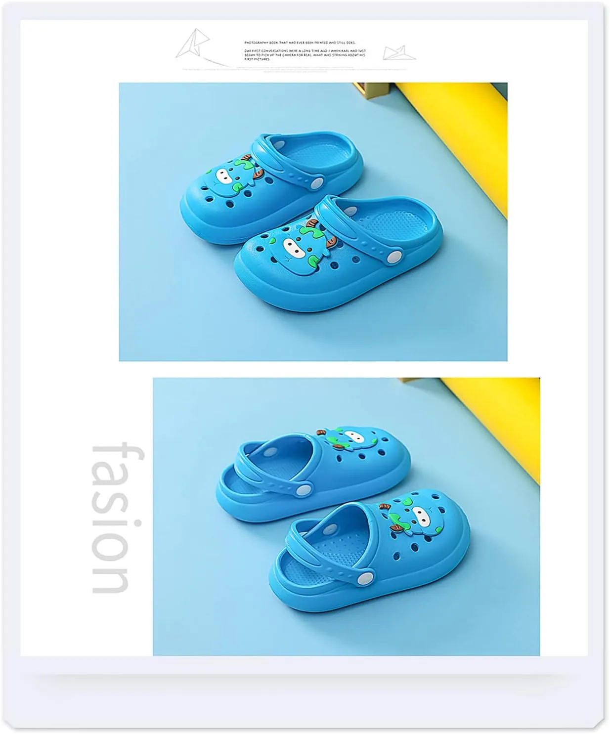 Gigididi Kids Clogs Toddler Garden Slip On Water Shoes,Beach Slipper for Boys and Girls