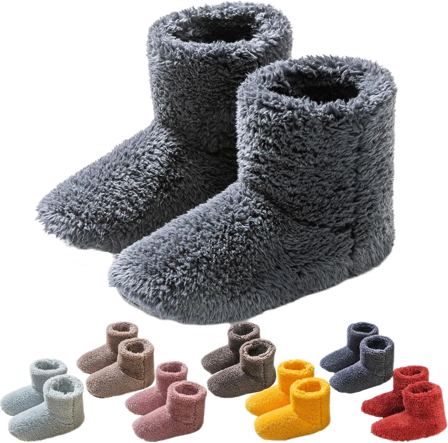 Giltpeak Boot Slippers for Women Indoor, Slipper Socks for Women, House Booties, Cozy Warm Lined Slippers for Non-Slip Indoor Slippers