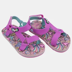 Girls Rubber Sandal – Purple