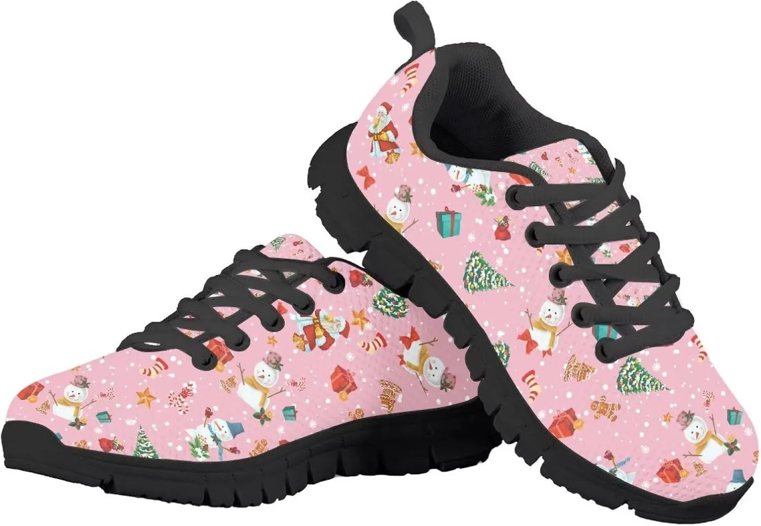 Gomyblomy Kids Running Shoes Boys Girls Tennis Shoes Lightweight Breathable Athletic Shoes Lace Up Flat Sneakers