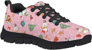 Gomyblomy Kids Running Shoes Boys Girls Tennis Shoes Lightweight Breathable Athletic Shoes Lace Up Flat Sneakers