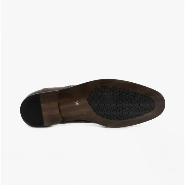 Goor GEORGE Mens Oxford Brogues Brown