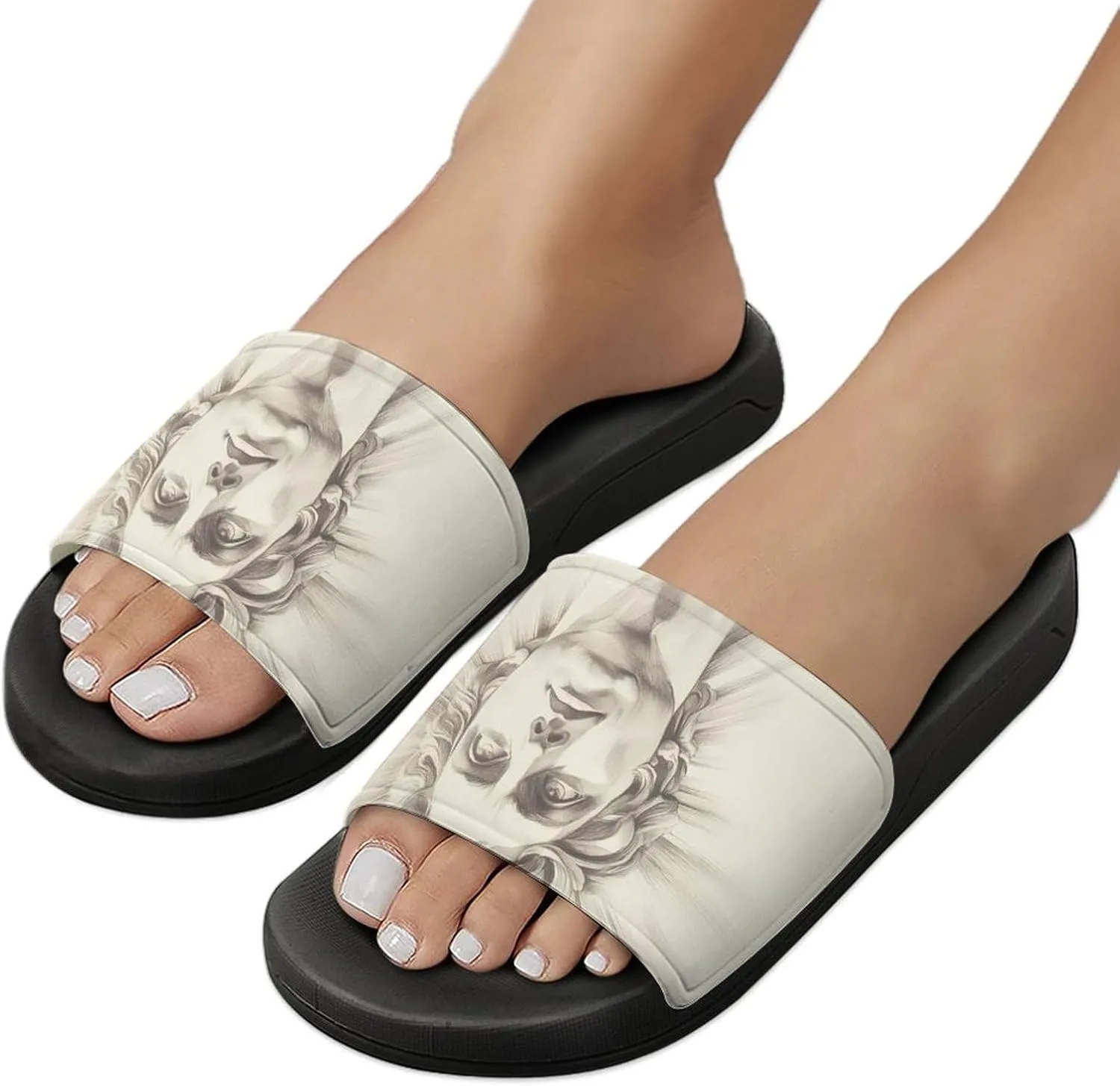 Greek God Helios Slippers Indoor Outdoor Unisex House Slipper Shower Slippers Non-Slip Open Toe Shoes