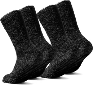 Gripjoy Fuzzy Non-Slip Socks - Grippers for Men & Women - Hospital Socks