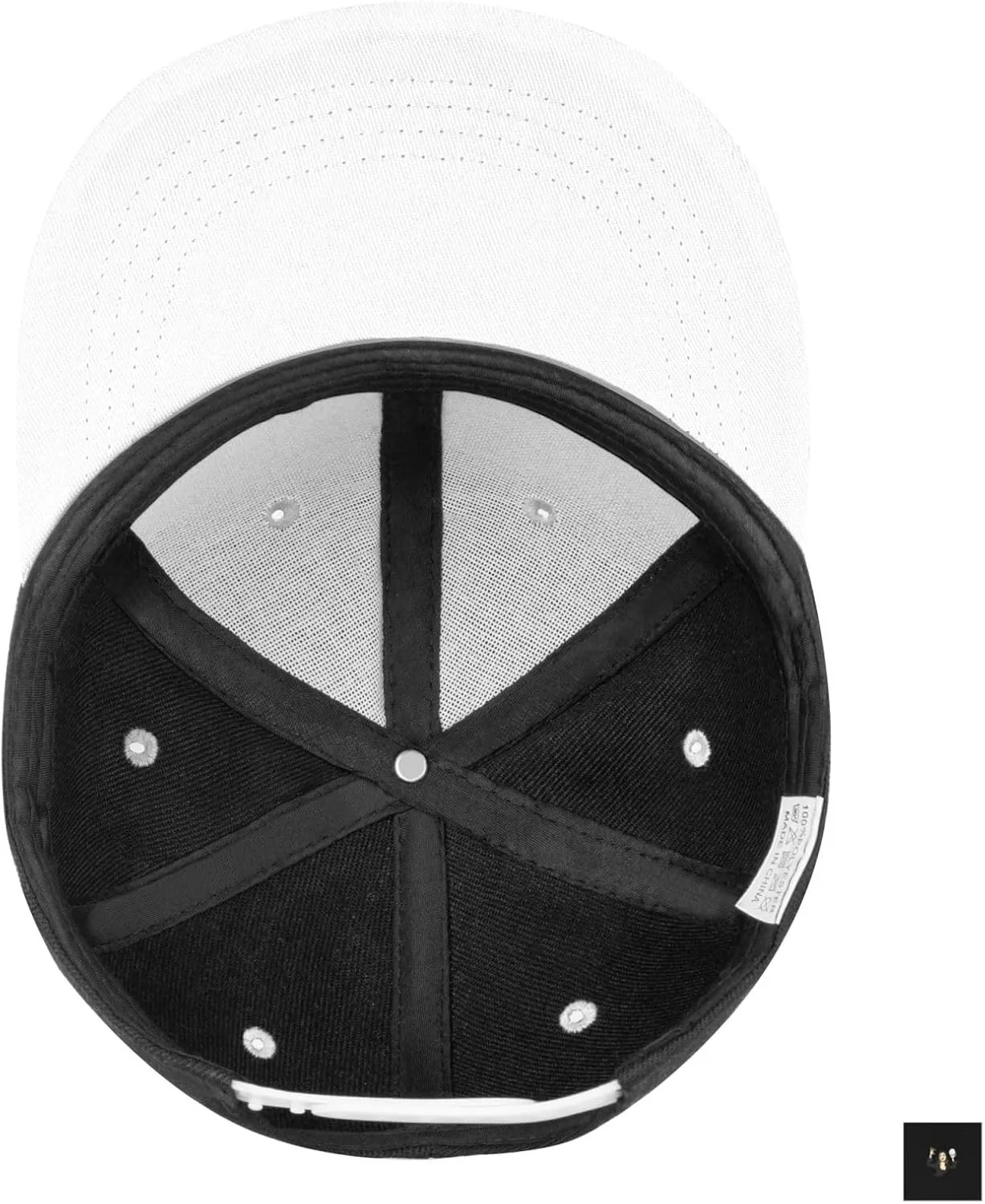 Gypsy Fortune Teller Snapback Hats for Men Women Hat Baseball Cap Flat Bill Visor White Hat