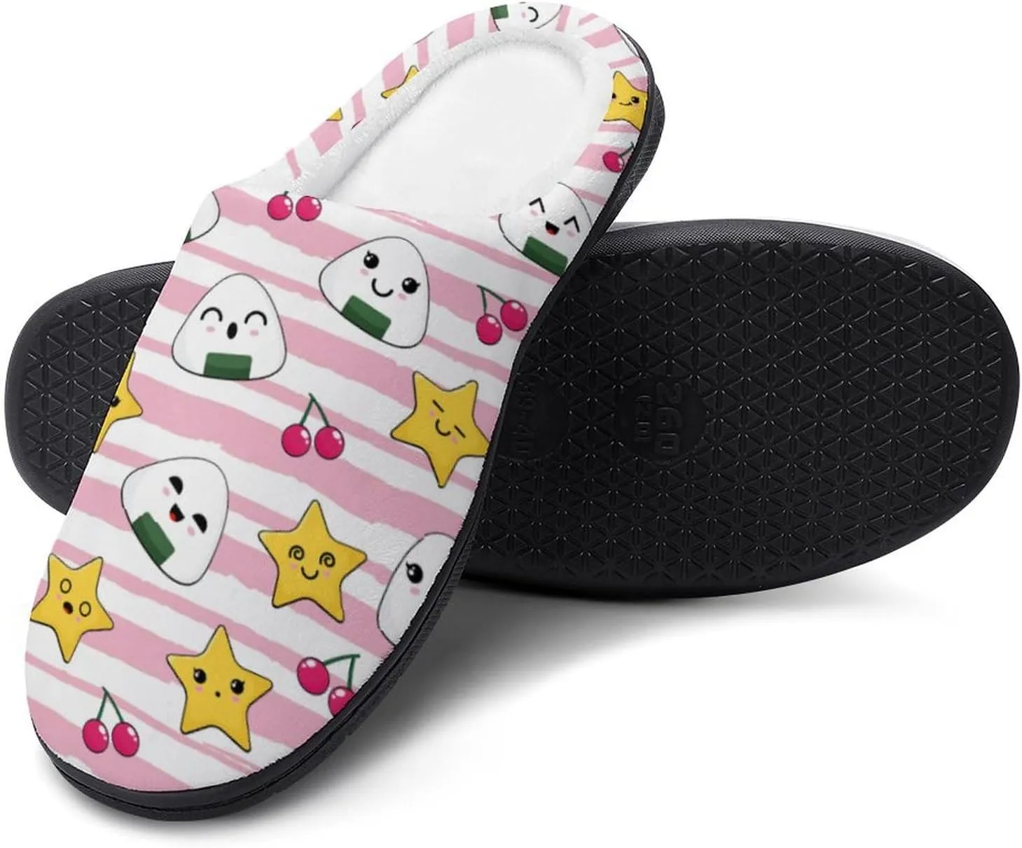 Halloween Checkered Clog Slippers For Womens Ladies Non-Slip Home Slippers Cotton Slipper Slip-On Shoes Indoor Outdoor