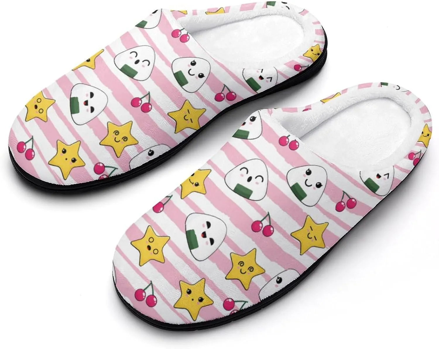 Halloween Checkered Clog Slippers For Womens Ladies Non-Slip Home Slippers Cotton Slipper Slip-On Shoes Indoor Outdoor