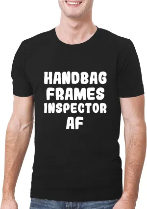 Handbag Frames Inspector AF - A Soft & Comfortable Men's T-Shirt, Black, XX-Large
