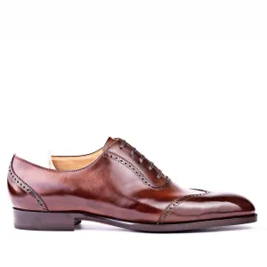 Handmade Plain Shiny Leather Formal Oxford Shoes