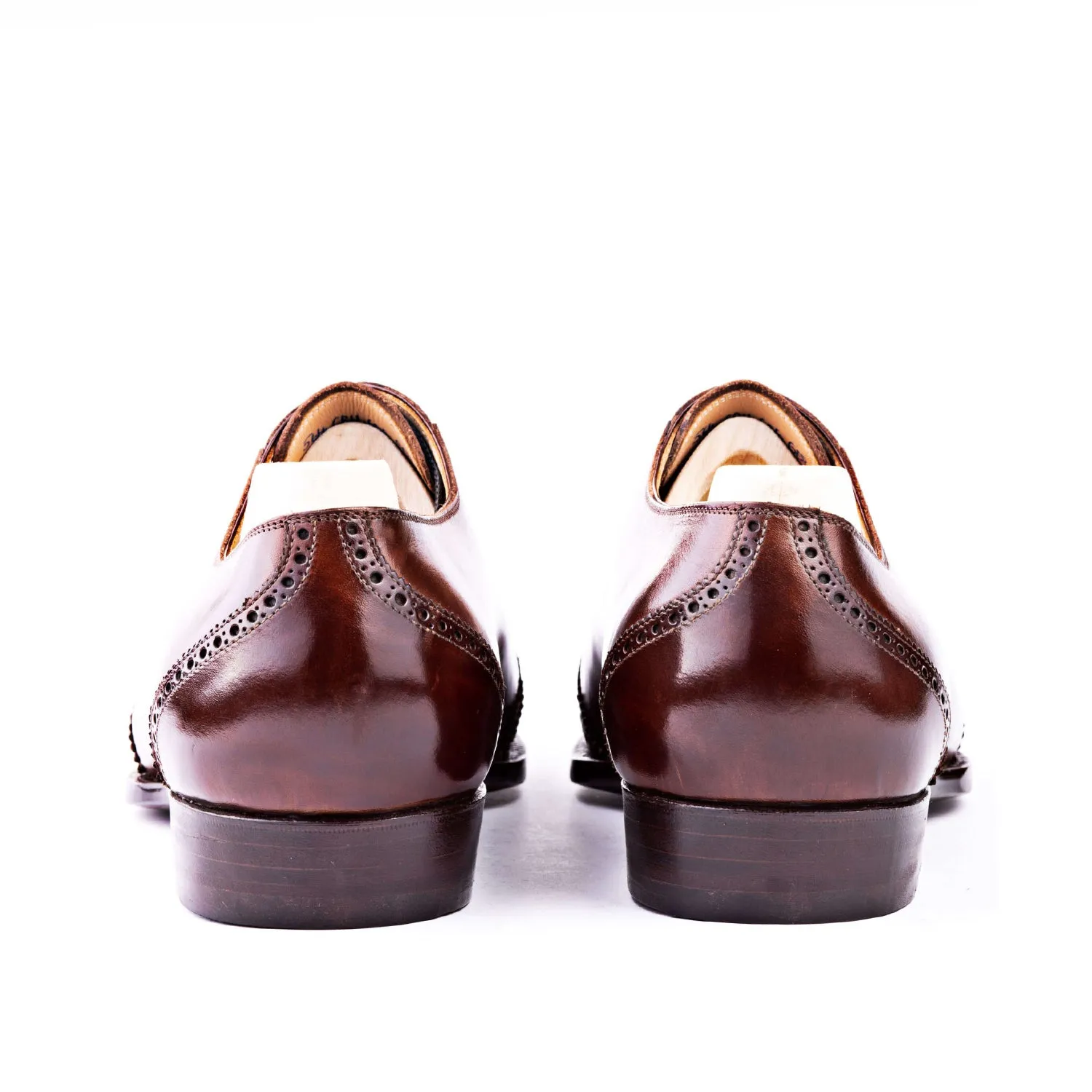 Handmade Plain Shiny Leather Formal Oxford Shoes