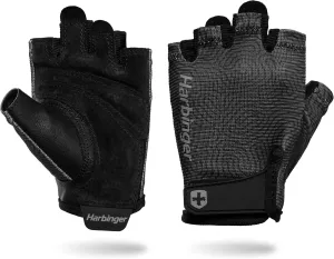 Harbinger Pro Gloves 3.0 - High Performance Training Gloves, Enhanced Grip, Breathable 4-Way Stretch, Adjustable Wrist Closure, Large, Women's
