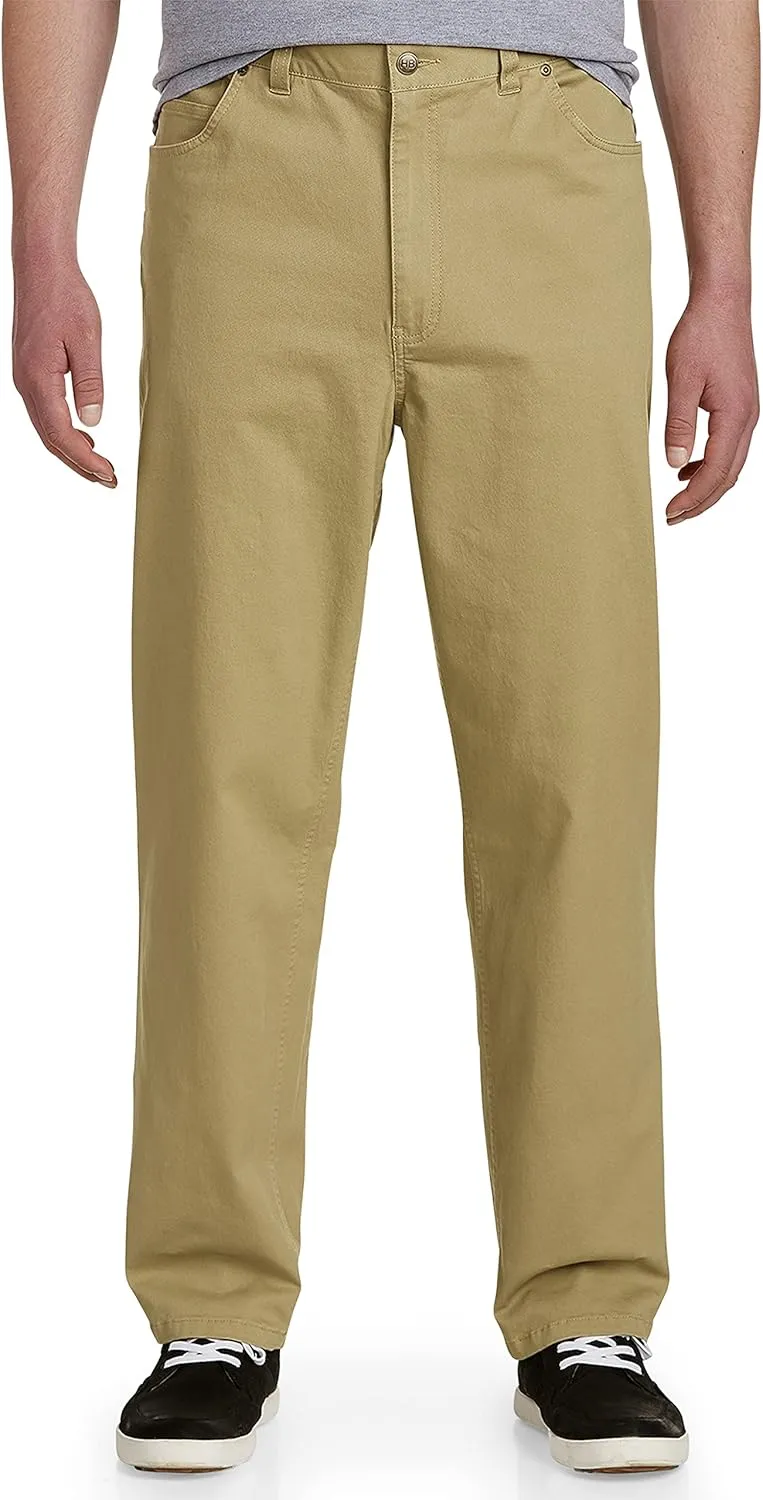 Harbor Bay by DXL Men's Big and Tall Continuous Comfort Pants Tigers Eye 42 x 34