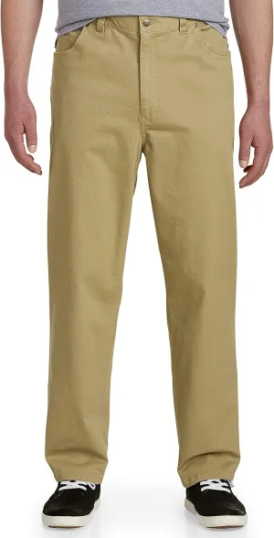 Harbor Bay by DXL Men's Big and Tall Continuous Comfort Pants Tigers Eye 42 x 34