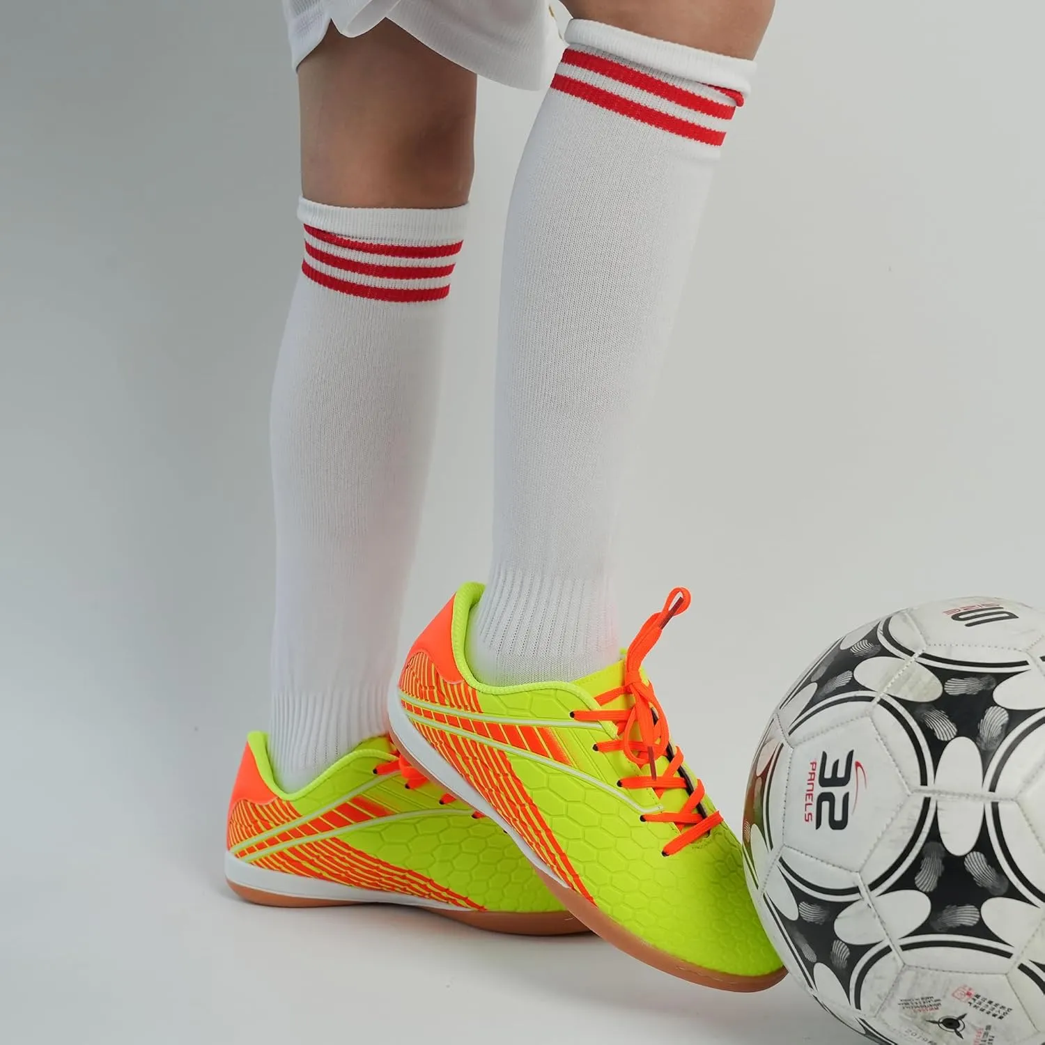 Hawkwell Kids Athletic Indoor Comfortable Soccer Shoes(Toddler/Little Kid/Big Kid)