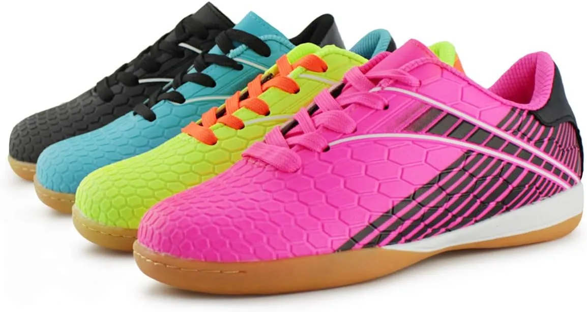 Hawkwell Kids Athletic Indoor Comfortable Soccer Shoes(Toddler/Little Kid/Big Kid)