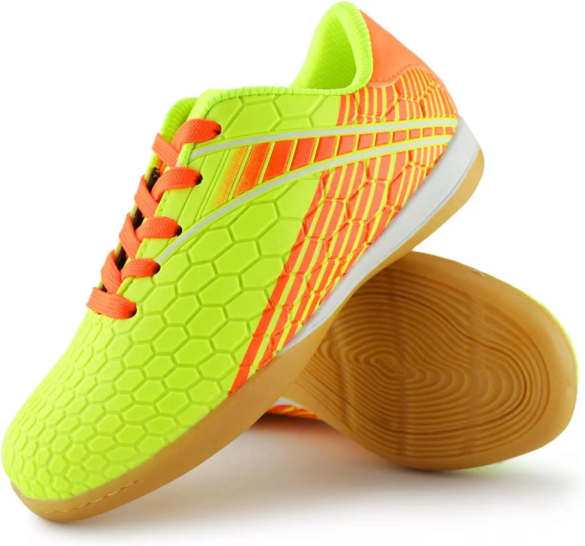 Hawkwell Kids Athletic Indoor Comfortable Soccer Shoes(Toddler/Little Kid/Big Kid)