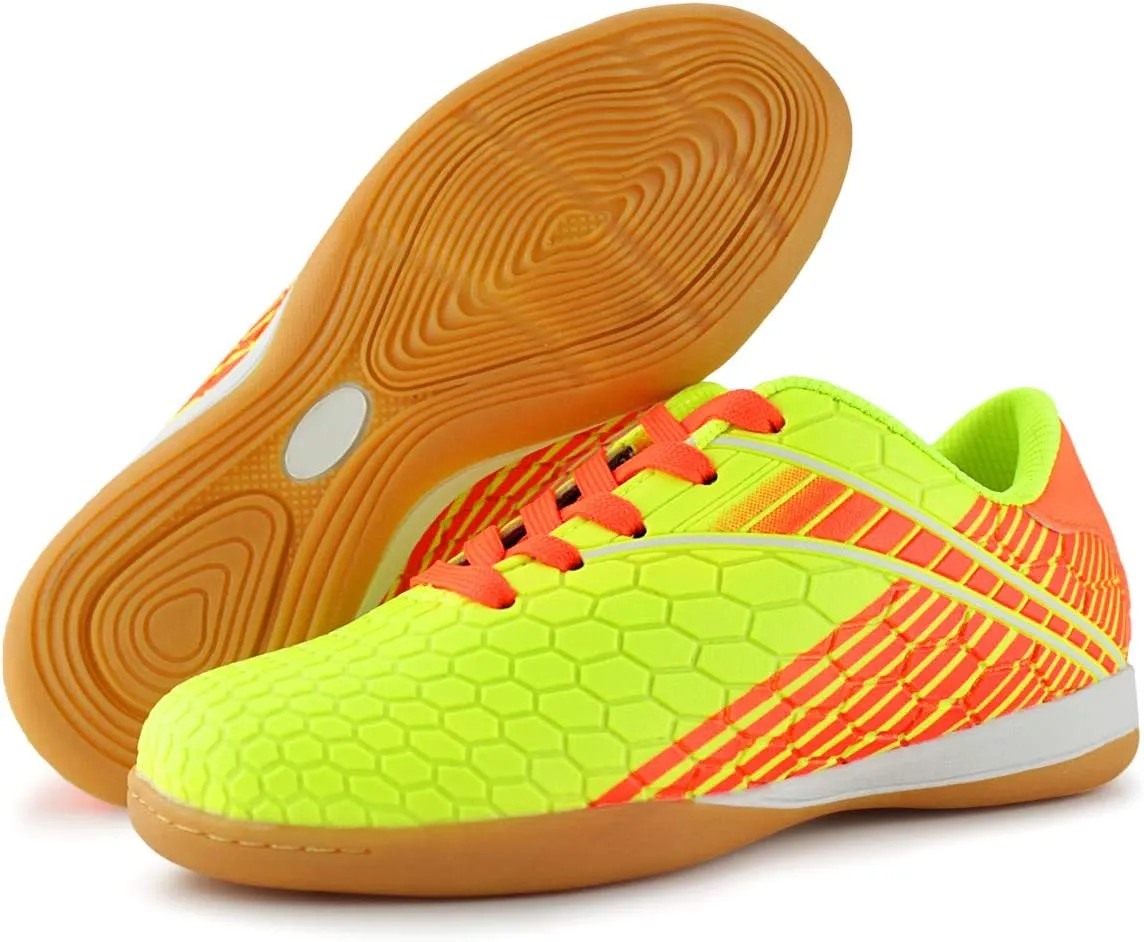 Hawkwell Kids Athletic Indoor Comfortable Soccer Shoes(Toddler/Little Kid/Big Kid)