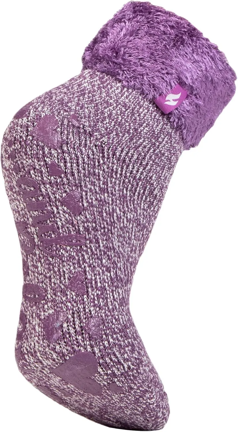 HEAT HOLDERS - Lounge Thermal Non Slip Bed Socks With Grip for Women